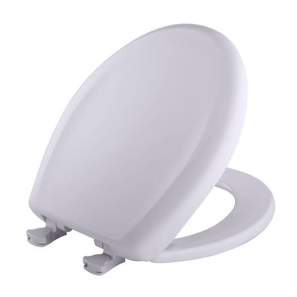 BEMIS Round Closed Front Toilet Seat in Lilac Grey