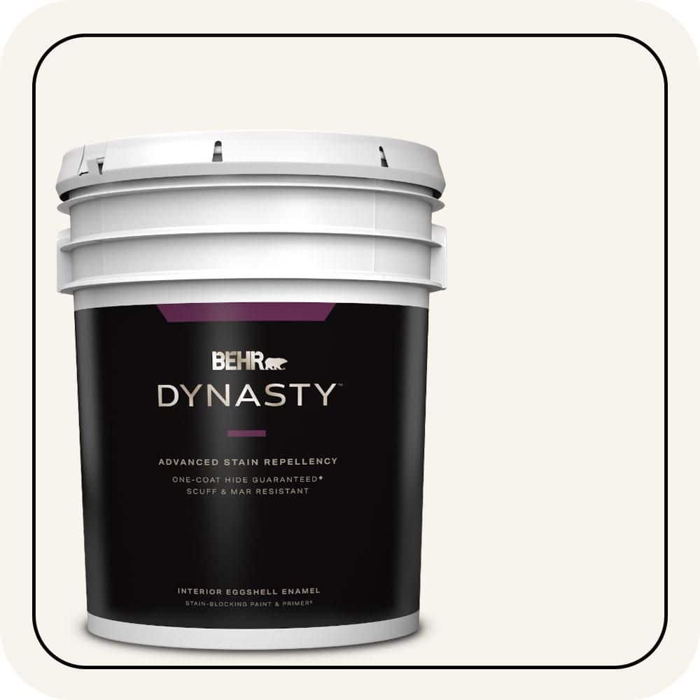 5 gal. #PWN-10 Decorator White Eggshell Enamel Interior Stain-Blocking Paint & Primer product image for price tracking