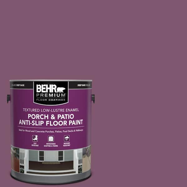 BEHR PREMIUM 1 gal. #M110-7 Euphoric Magenta Textured Low-Lustre Enamel Interior/Exterior Porch and Patio Anti-Slip Floor Paint