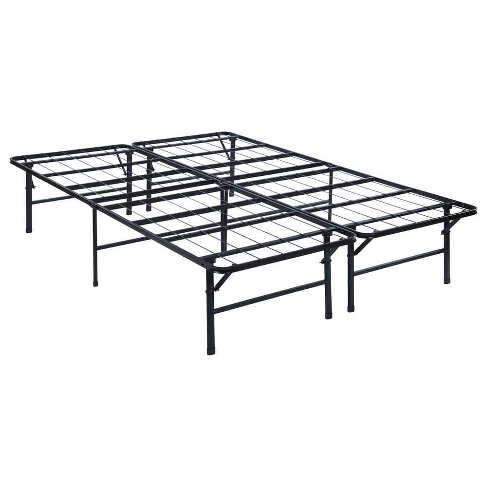 Mabel Full Black Metal Folding Platform Bed Frame