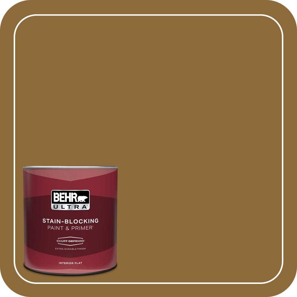 1 qt. #310F-7 Carmel Woods Extra Durable Flat Interior Paint & Primer price history on PriceWatchPro