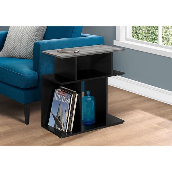 Unbranded Black and Grey End Table
