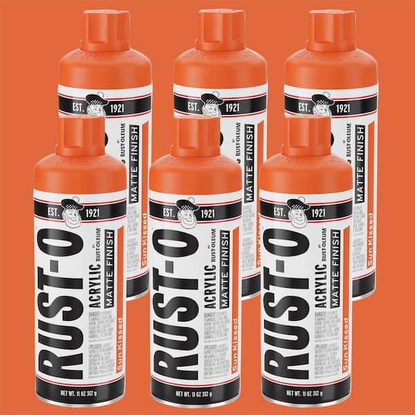 11 oz. Rust-O Matte Sun Kissed Spray Paint (Case of 6)