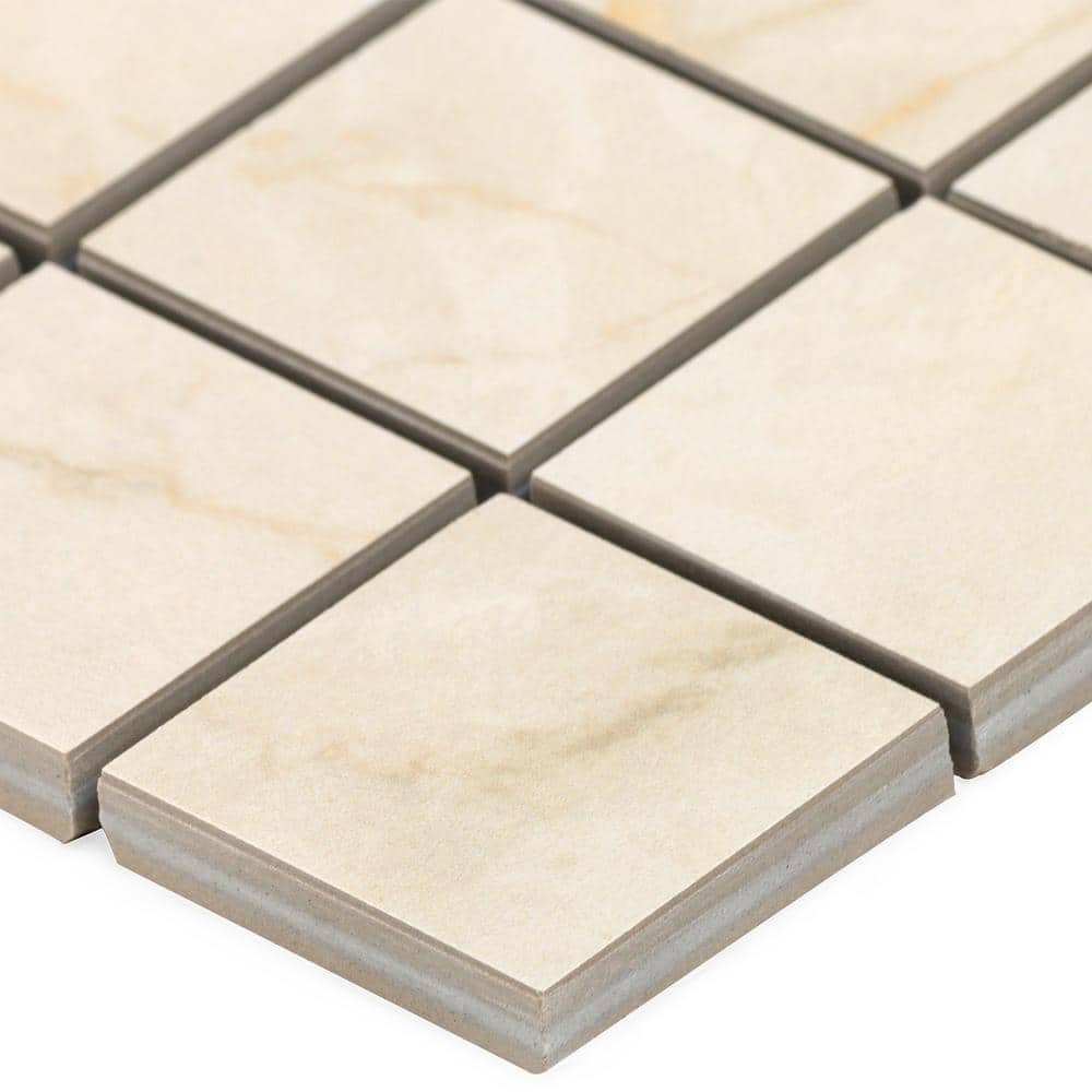 Grace Beige Matte Porcelain Mosaic Tile