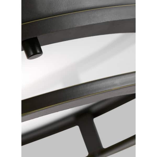 Generation Lighting - Union 2-Light Antique Bronze LED Outdoor Flush Mount Light