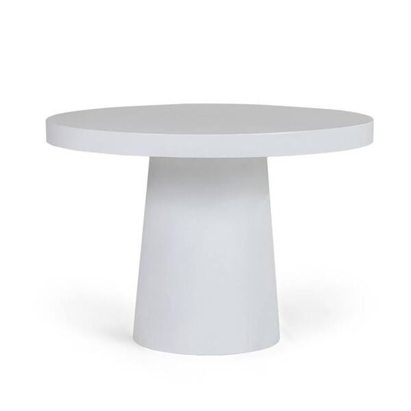 Cid Deso White Dining table with Round Shape