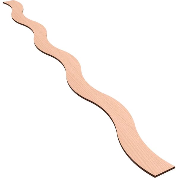 Ekena Millwork Brazos 47 in. H x 0.25 in. W Slatwall Panels in Alder 22-Pack