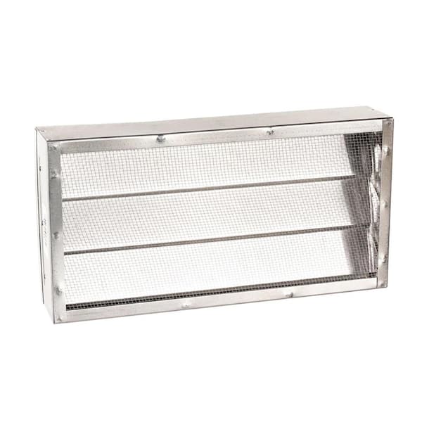 Master Flow Block Style 16 in. x 8 in. Aluminum Foundation Vent (Carton of 12)