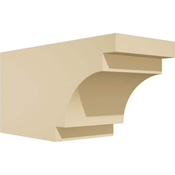 Ekena Millwork Standard Mediterranean 5 in. W x 6 in. H x 12 in. D Signature Urethane Rafter Tail Outlooker