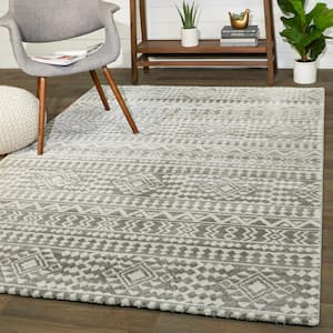Rico Southwestern Charcoal 8 ft. x 10 ft. Area Rug