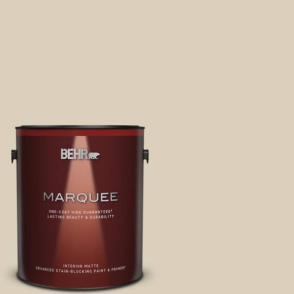 BEHR MARQUEE 1 gal. #MQ3-15 Bell Tower One-Coat Hide Matte Interior Paint & Primer