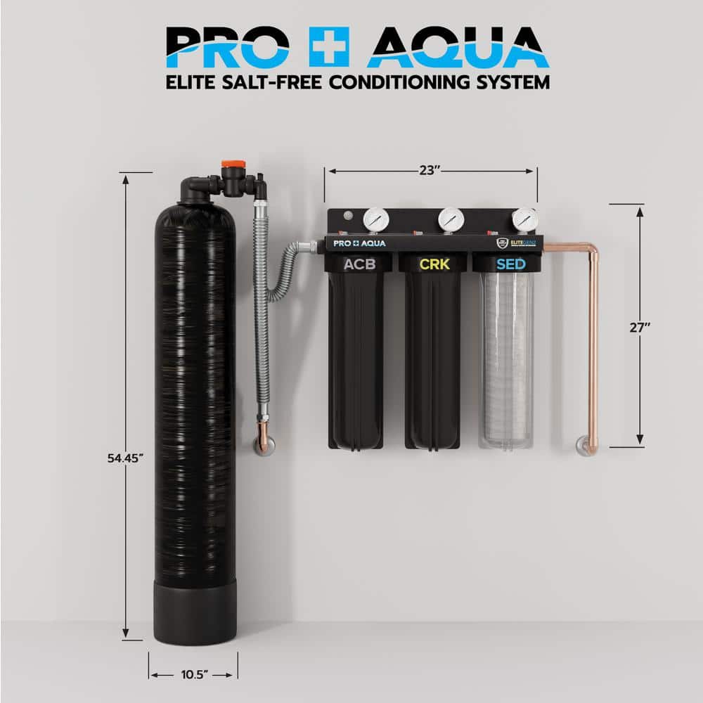 Black Reinforced Fiberglass Whole House Water Filter System