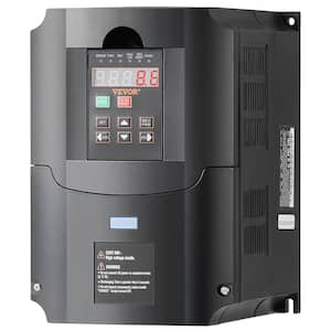 VFD 10HP 7.5KW 35A 1 or 3 Phase 220V Input to 3 Phase 220V Output Variable Frequency Drive 40-60Hz Input 0-400Hz