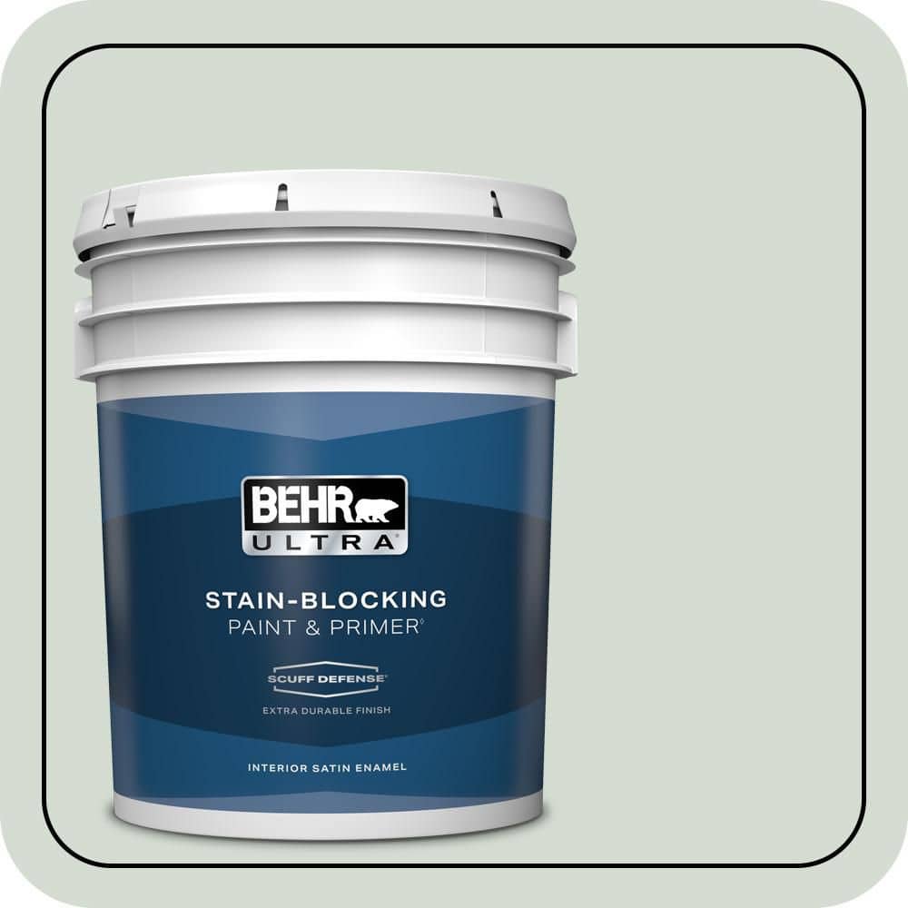 5 gal. #N400-1 Mountain Morn Extra Durable Satin Enamel Interior Paint & Primer price history on PriceWatchPro