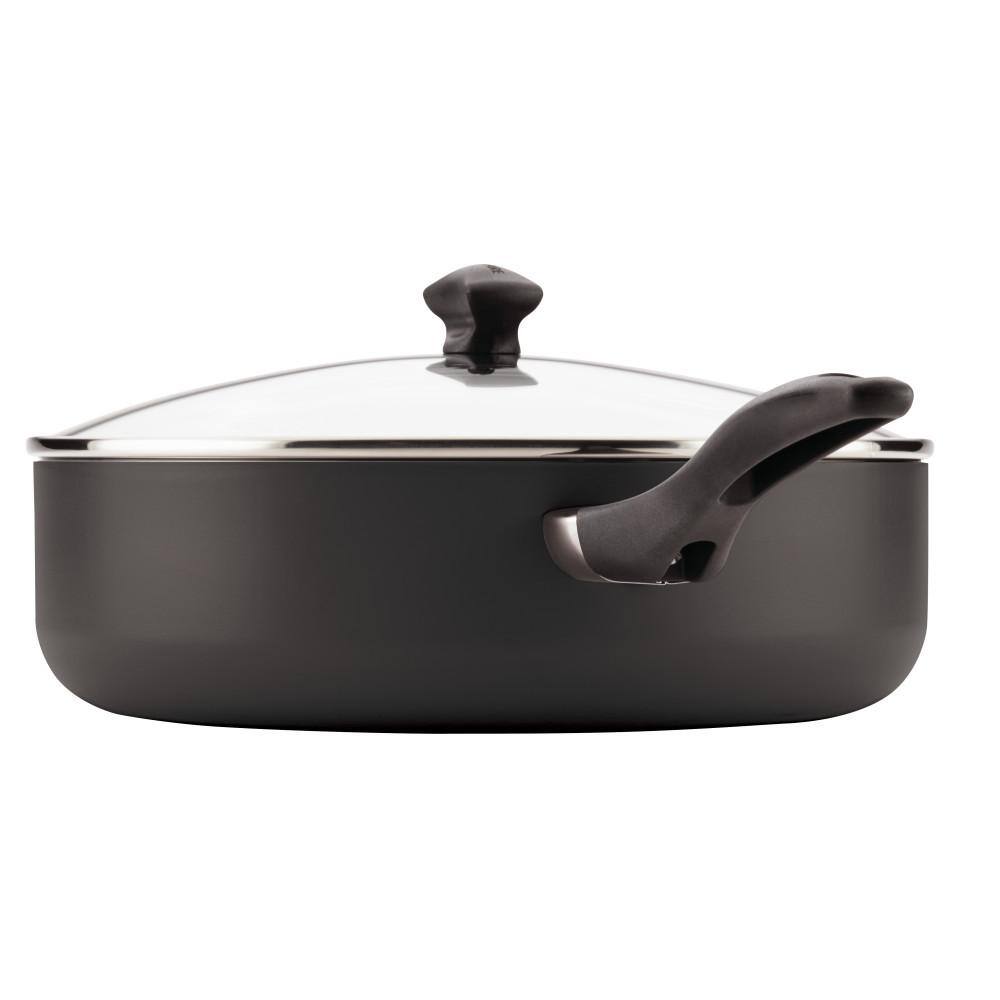 Farberware Black Nonstick Aluminum 6-Quart Jumbo Cooker with Lid