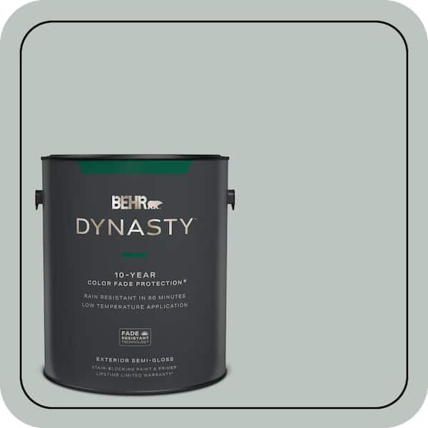 BEHR DYNASTY 1 gal. #ICC-47 Pewter Tray Semi-Gloss Enamel Exterior Stain-Blocking Paint & Primer