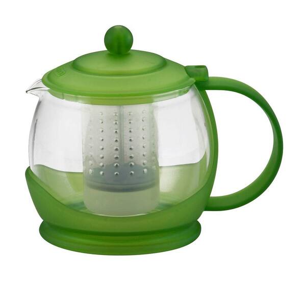 BonJour Prosperity Teapot with Shut-Off Infuser in Green-DISCONTINUED
