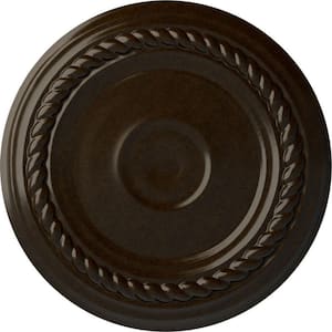 7-7/8 in. x 3/4 in. Small Alexandria Urethane Ceiling Medallion (Fits Canopies upto 4-5/8 in.), Hand-Painted Bronze