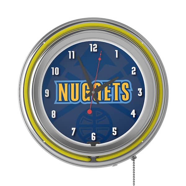 St. Louis Blues Yellow Logo Lighted Analog Neon Clock