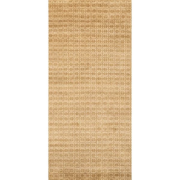 3 ft. x 8 ft. Ochre Tullie Hand Knotted Wool Indoor Runner Rug