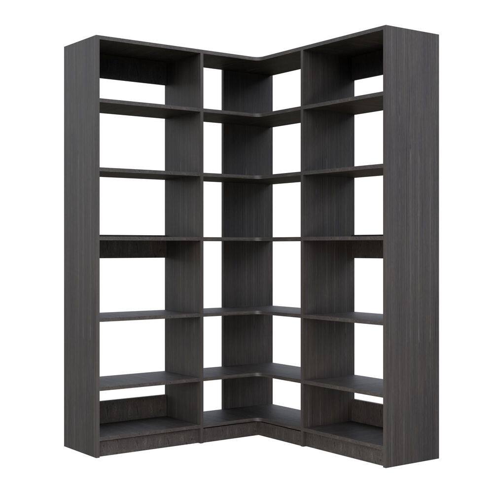 Alto Collection 65.25 in. W Grey Wall Mounted 2-Shelf Towers and Corner Shelf Tower Wood Closet System price history on PriceWatchPro
