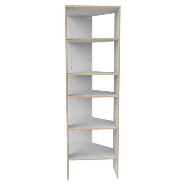 Reviews for ClosetMaid Style+ 25 in. W White Corner Wood Closet Tower
