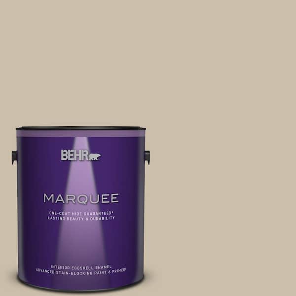 BEHR MARQUEE 1 gal. Home Decorators Collection #HDC-AC-10 Bungalow Beige Eggshell Enamel Interior Paint & Primer
