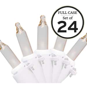 Designer Series 100-Light Clear With White Wire Mini Light Set (Set of 24)