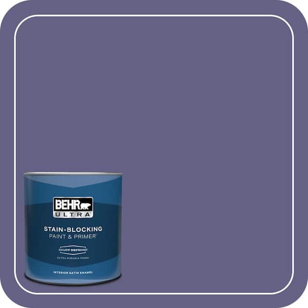 BEHR ULTRA 1 qt. #640D-7 Pharaoh Purple Extra Durable Satin Enamel Interior Paint & Primer