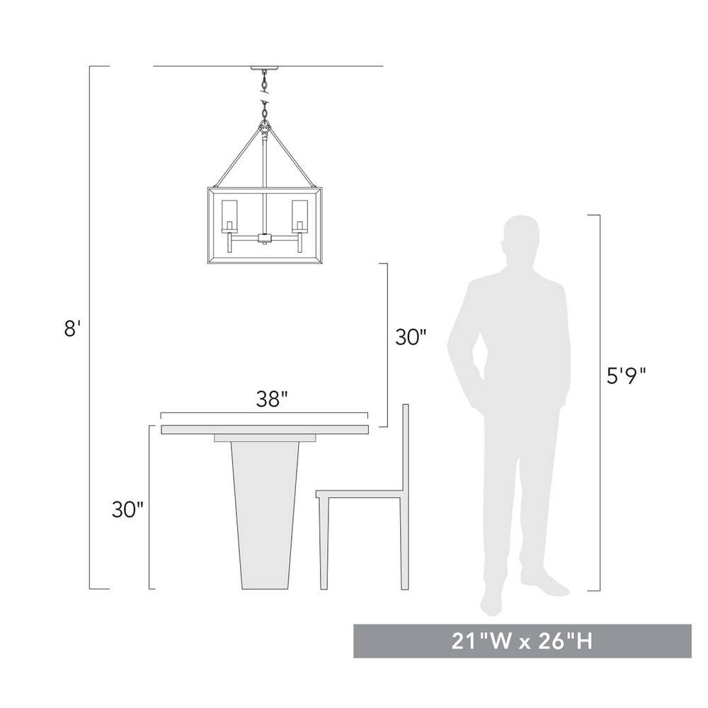 Elegant Beveled Cage Matte Black Chandelier with Clear Glass