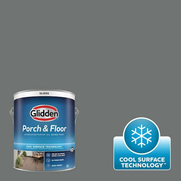 Glidden Porch and Floor 1 gal. PPG0997-6 Industrial Revolution Gloss Interior/Exterior Porch and Floor Paint with Cool Surface Technology
