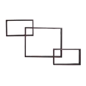 31 in. Floating Boxes Wall Shelves