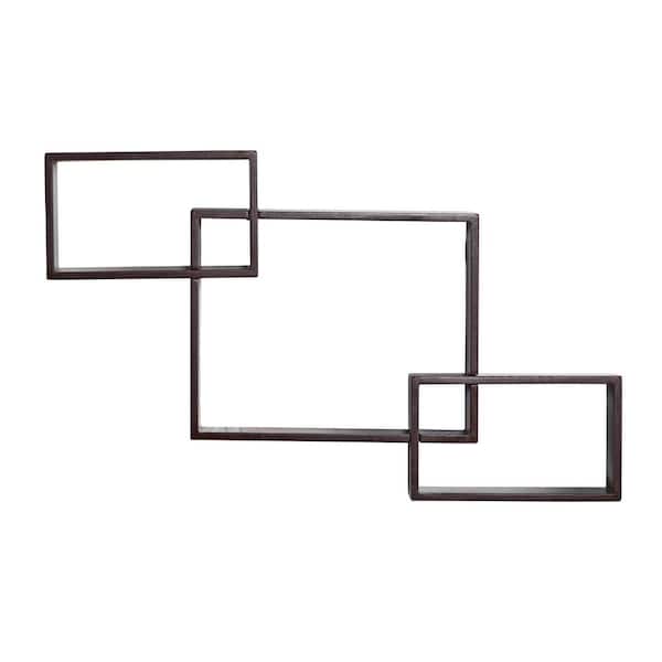 Nearly Natural 31 in. Floating Boxes Wall Shelves