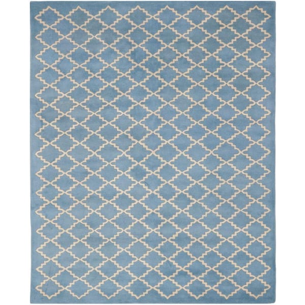 SAFAVIEH Chatham Blue/Grey 8 ft. x 10 ft. Area Rug
