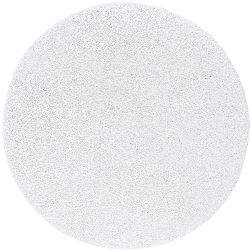 Tapis rond - Recycled PET with viscose look (offwhite)