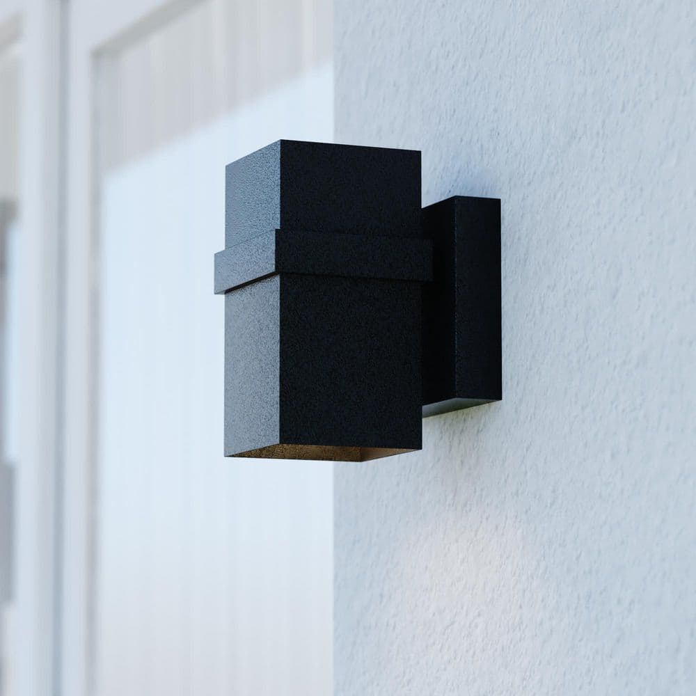 Lavage Aluminum 1-Light Black Cylinder Outdoor Contemporary Dark Sky Wall Lamp price history on PriceWatchPro