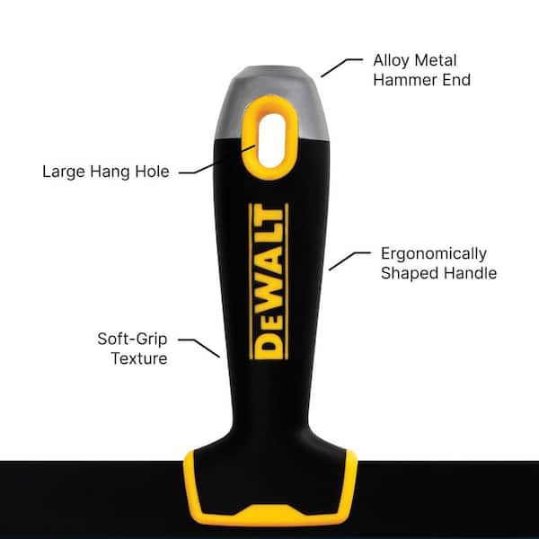 DEWALT 16 in. Stainless Steel Big Back Taping Knife with Soft Grip