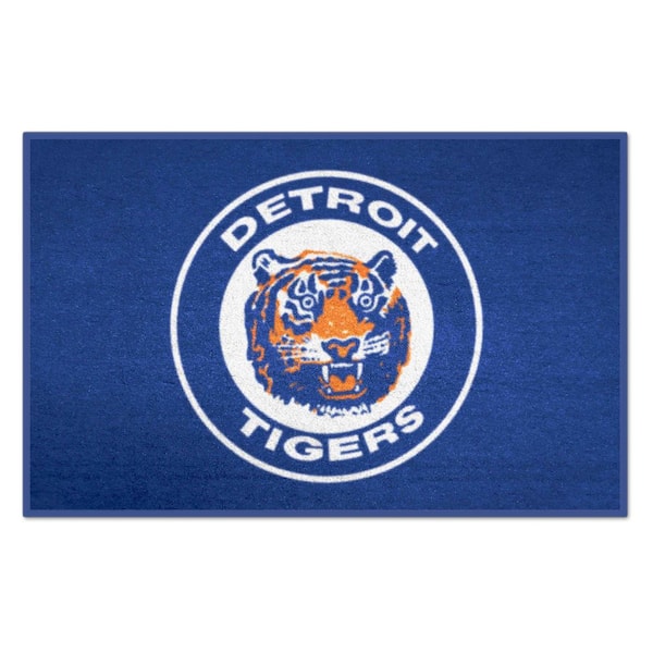 FANMATS Detroit Tigers Blue 1 ft. 7 in. x 2 ft. 6 in. Starter Area Rug