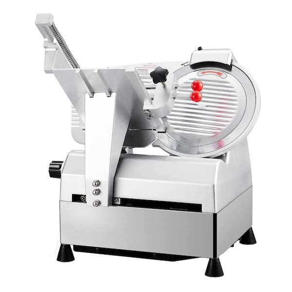 240W Fully-Automatic Electric Meat Sliver with 10 in. Stainless Steel Blade, 0 to 0.67 in. Thickness Adjustable