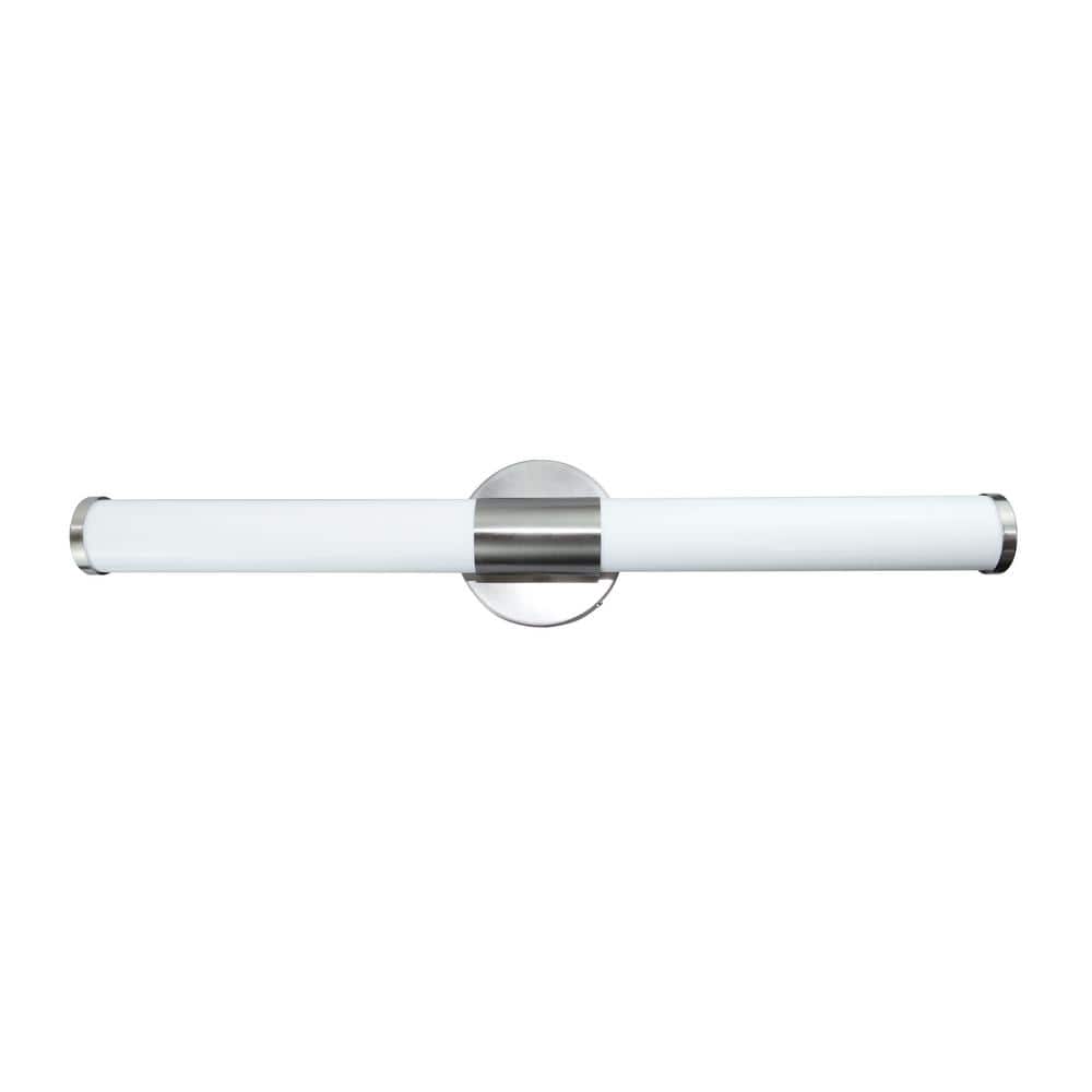 24 in. Brushed Nickel 3-CCT Integrated LED Bathroom Vanity Light Bar with Frosted Acrylic Shade, 1750 Lumens price history on PriceWatchPro