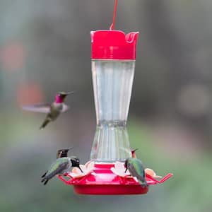 Top-Fill Pinch-Waist Glass Hummingbird Feeder - 12 oz. Capacity