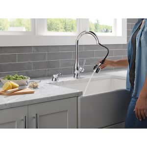 Hazelwood Single-Handle Pull Down Sprayer Kitchen Faucet with ShieldSpray Technology in Chrome