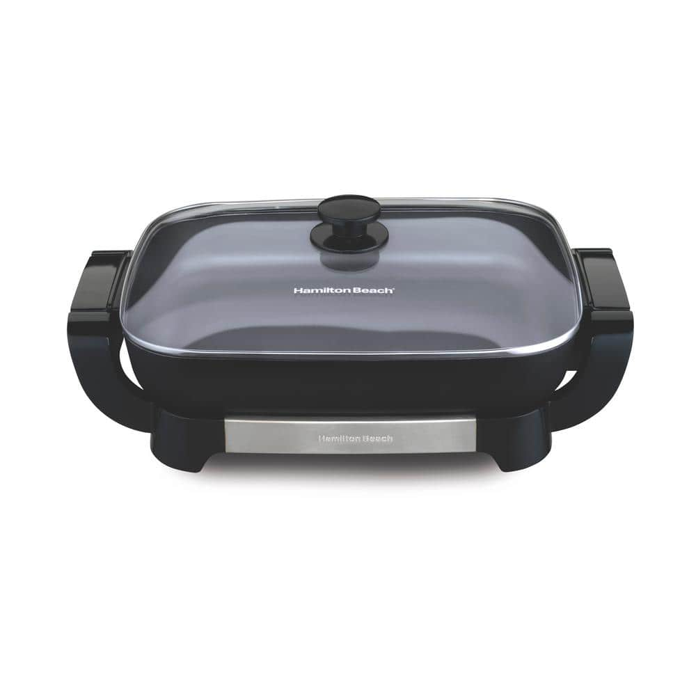 Hamilton Beach 180 sq in Black Duration Ceramic Skillet