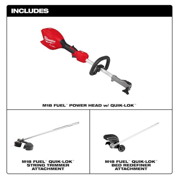 M18 FUEL 18V 16 in. Brushless Cordless Battery Powered QUIK-LOK String Trimmer w/ Bed Redefiner Attachment