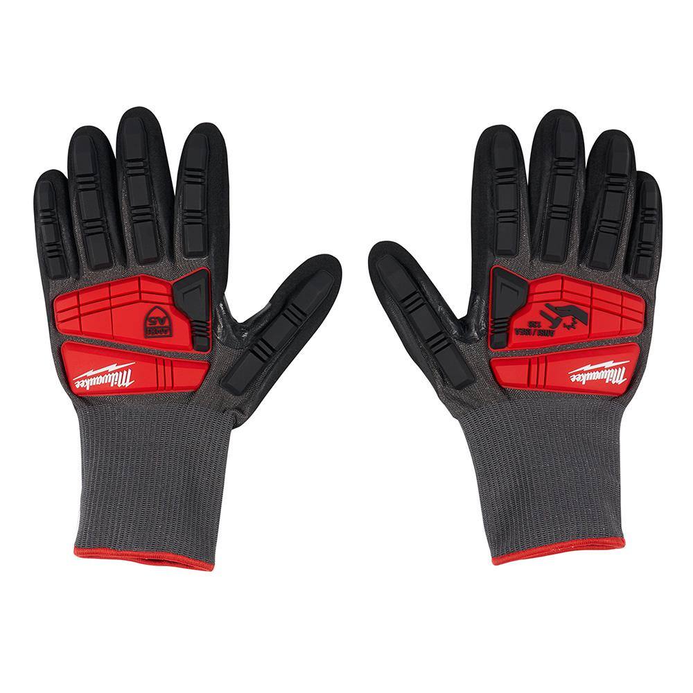 Milwaukee XX-Large Red Nitrile Level 5 Cut Resistant Impact Dipped Work