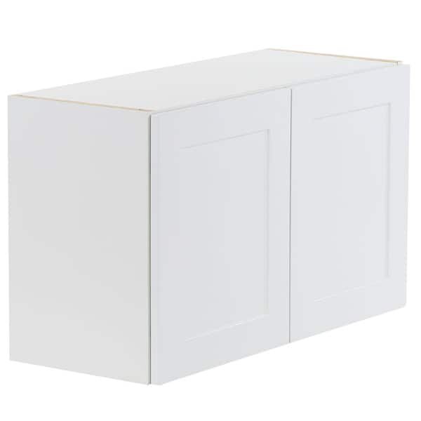 Hampton Bay Cambridge White Shaker Assembled All Plywood Wall