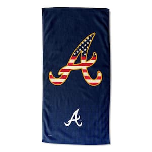 MLB Multi-Color Braves Celebrate Series Printed Cotton/Polyester Blend Beach Towel