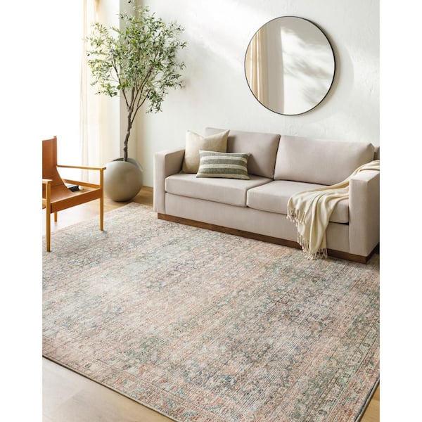 Becki Owens Marlene Sage/Brown Medallion 5 ft. x 7 ft. Indoor Area Rug