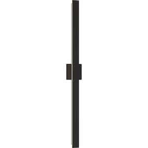 Matte Black Contemporary Large Outdoor Hardwired Wall Light Sconce LED