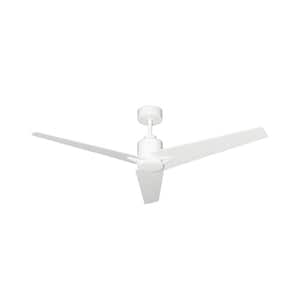 Reveal Wi-Fi 52 in. Indoor/Outdoor Pure White Ceiling Fan with Remote Control